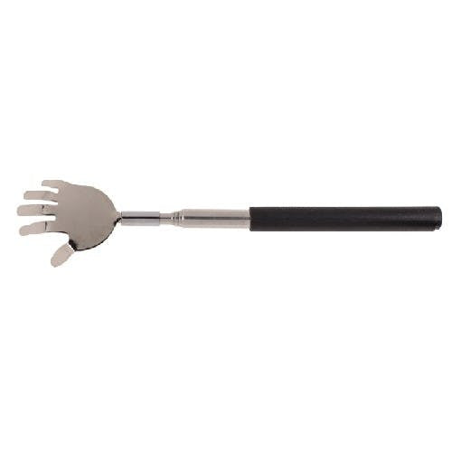 Extendable metal back scratcher hand