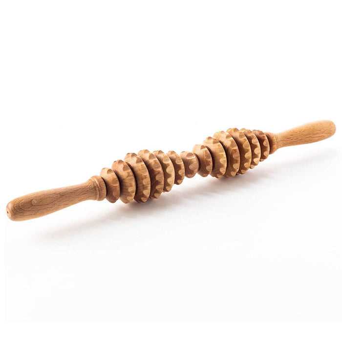 Oval Wooden Massage Roller
