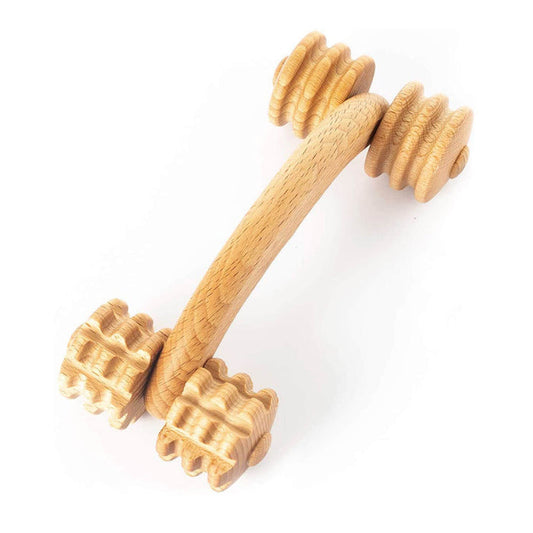 Rouleau de massage portatif en bois Tuuli
