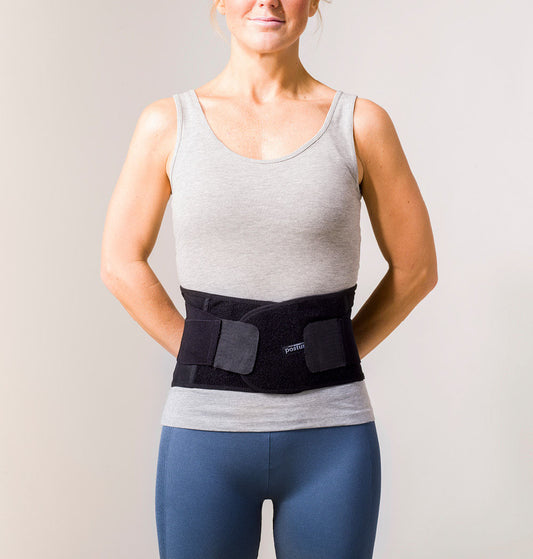 Ceinture stabilisatrice lombaire pour le dos Noir Taille L